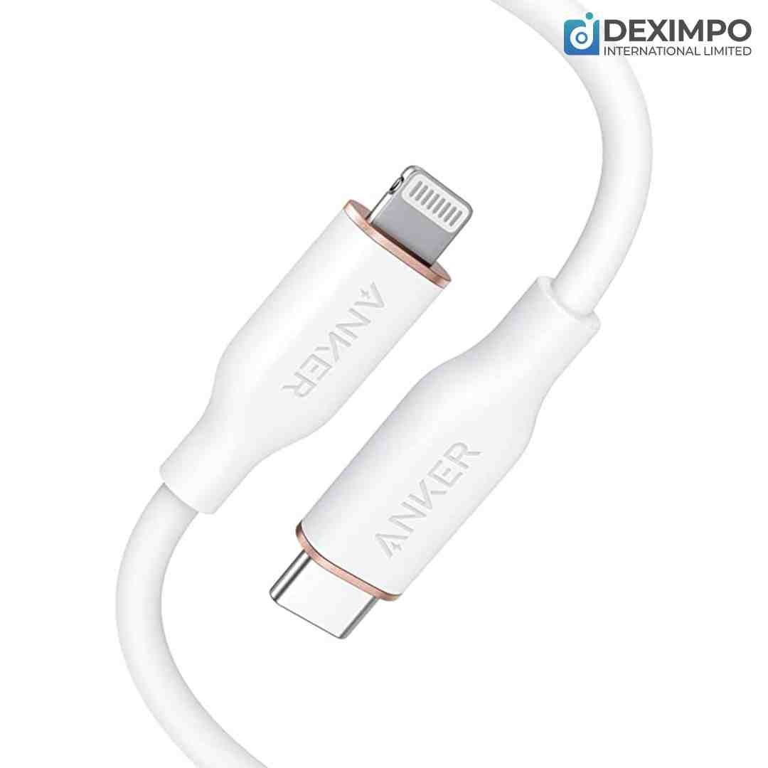 Anker PowerLine Soft USB-C to Lightning Cable 3ft – White